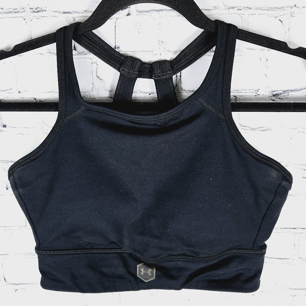 Under Armour Black High-Neck Strappy Sports Bra